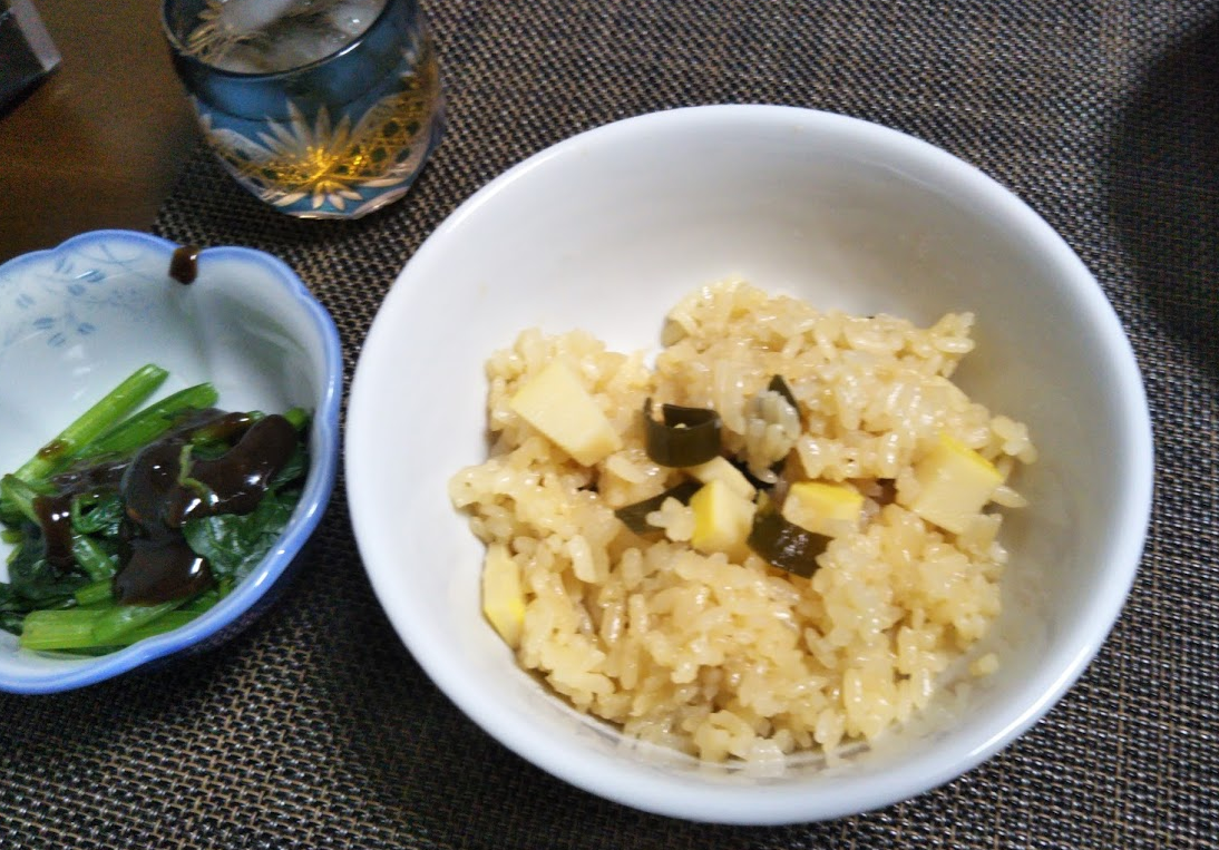 岐阜県関市道の駅むげ川　たけのこご飯