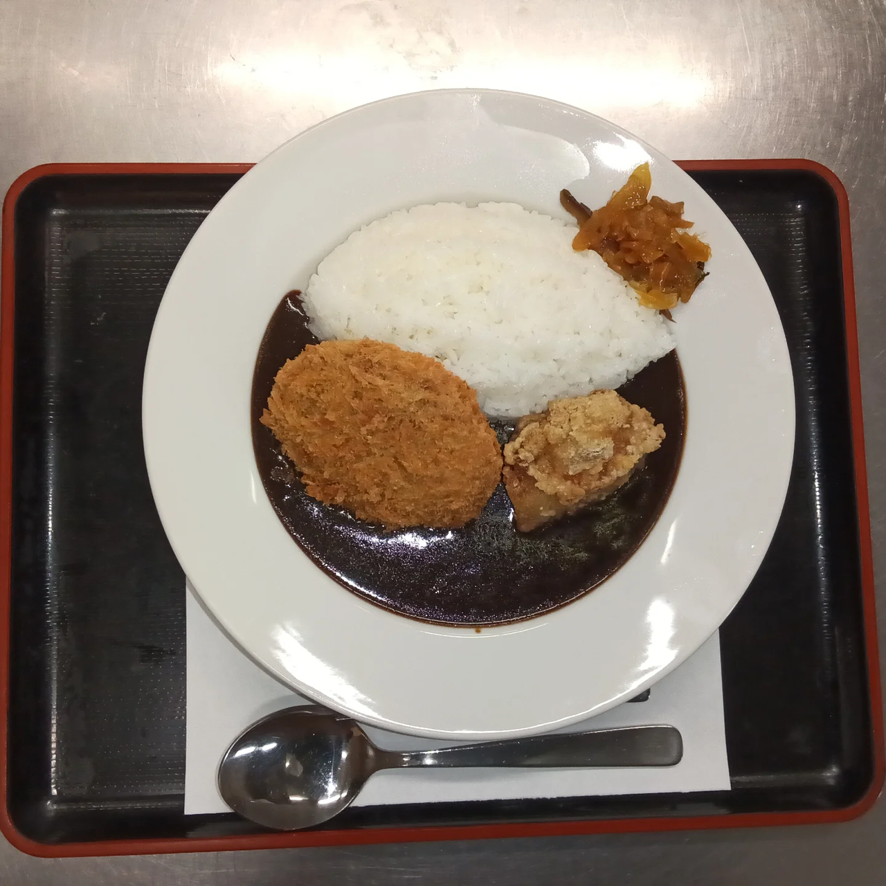 関市道の駅むげ川　感謝祭ランチ　黒カレー